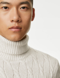 Cable High Neck Jumper