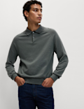 Cotton Rich Knitted Polo Shirt