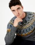 Fair Isle Design Crew Neck Jumper