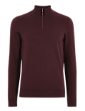 Cotton Rich Half Zip Jumper