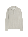 Cotton Modal Geometric Knitted Polo