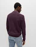 Cotton Modal Geometric Knitted Polo