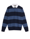 Pure Lambswool Striped Rugby Shirt