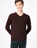 Pure Extra Fine Lambswool V-Neck Jumper