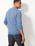 Pure Cotton V-Neck Jumper