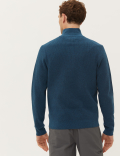 Cotton Blend Textured Jumper