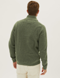 Cotton Blend Textured Jumper