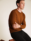 Pure Cotton Crew Neck Jumper