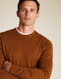 Pure Cotton Crew Neck Jumper