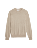 Pure Cotton Crew Neck Jumper