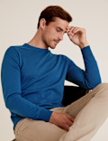 Pure Cotton Crew Neck Jumper