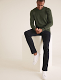 Pure Cotton Crew Neck Jumper