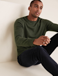 Pure Cotton Crew Neck Jumper