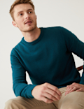 Pure Cotton Crew Neck Jumper