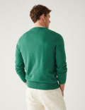 Pure Cotton V-Neck Jumper