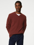 Pure Extra Fine Lambswool V-Neck Jumper