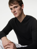 Pure Extra Fine Lambswool V-Neck Jumper