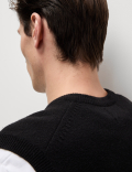 Pure Extra Fine Lambswool Sleeveless Jumper