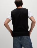 Pure Extra Fine Lambswool Sleeveless Jumper