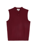 Pure Extra Fine Lambswool Sleeveless Jumper