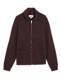 Cotton Blend Knitted Jacket