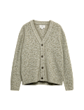 V-Neck Twisted Yarn Cardigan