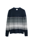 Cotton Blend Ribbed Striped Jumper
