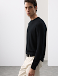Pure Extra Fine Merino Wool Crew Neck Jumper