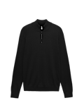 Pure Extra Fine Merino Wool Half Zip Jumper