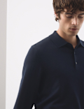 Pure Extra Fine Merino Wool Polo Shirt