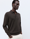 Pure Extra Fine Merino Wool Polo Shirt