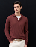 Pure Extra Fine Merino Wool Polo Shirt
