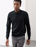 Pure Extra Fine Merino Wool Polo Shirt