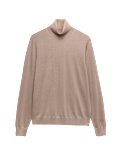 Pure Extra Fine Merino Wool Roll Neck Jumper
