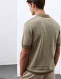 Regular Fit Pure Cotton Knitted Polo Shirt