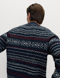 Fair Isle Crew Neck Jumper with Wool