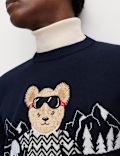 Pure Cotton Spencer Bear Ski Jumper