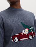 Pure Cotton Spencer Bear™ Crew Neck Jumper