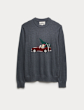 Pure Cotton Spencer Bear™ Crew Neck Jumper