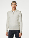 Pure Extra Fine Merino Wool Knitted Polo