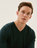 Pure Extra Fine Merino V-Neck Jumper
