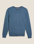 Pure Extra Fine Merino V-Neck Jumper