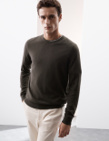 Pure Extra Fine Merino Wool Crew Neck Jumper