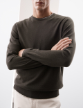 Pure Extra Fine Merino Wool Crew Neck Jumper