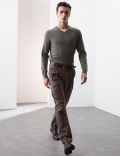 Pure Extra Fine Merino Wool V-Neck Jumper