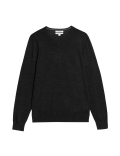 Pure Extra Fine Merino Wool V-Neck Jumper