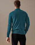 Pure Extra Fine Merino Wool Half Zip Jumper