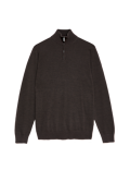 Pure Extra Fine Merino Wool Half Zip Jumper