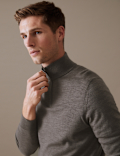 Pure Extra Fine Merino Wool Half Zip Jumper