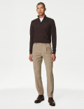 Pure Extra Fine Merino Wool Half Zip Jumper